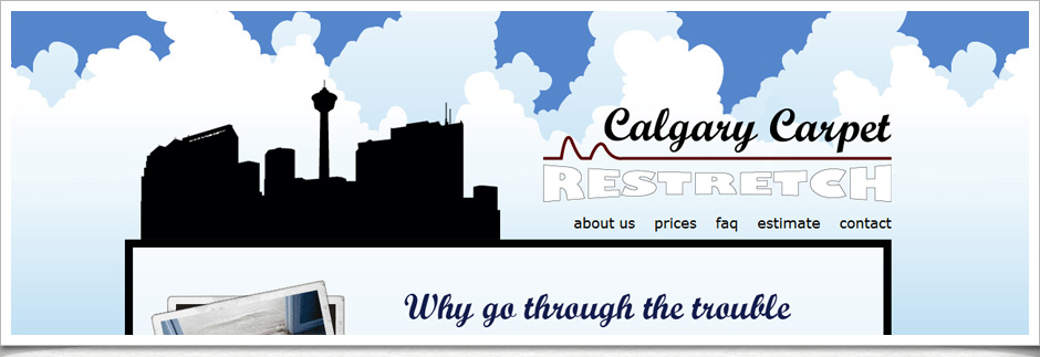 Calgary Carpet Restretch website